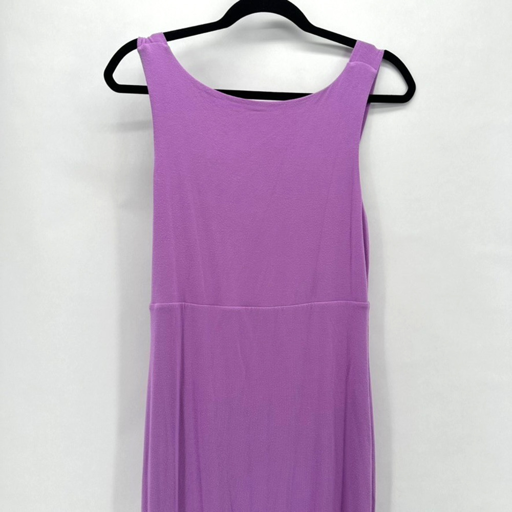 Athleta Santorini Midi Dress Size S Purple Travel Lounge Cozycore Preppy Bodycon - Picture 3 of 11